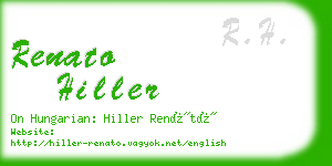 renato hiller business card